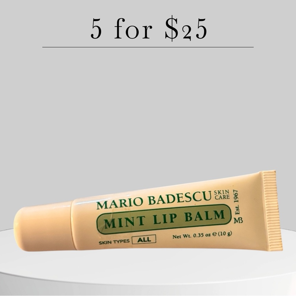 Mario Badescu Mint Lip Balm in Cream Tube